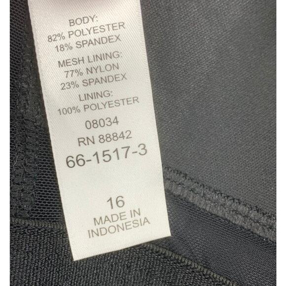 Swimsuits for All Plus Sz 16 Dark Floral Sarong Front H Back One Piece Swimsuit - Picture 5 of 7